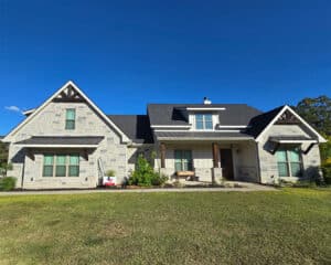 Painted exterior of Texas home
