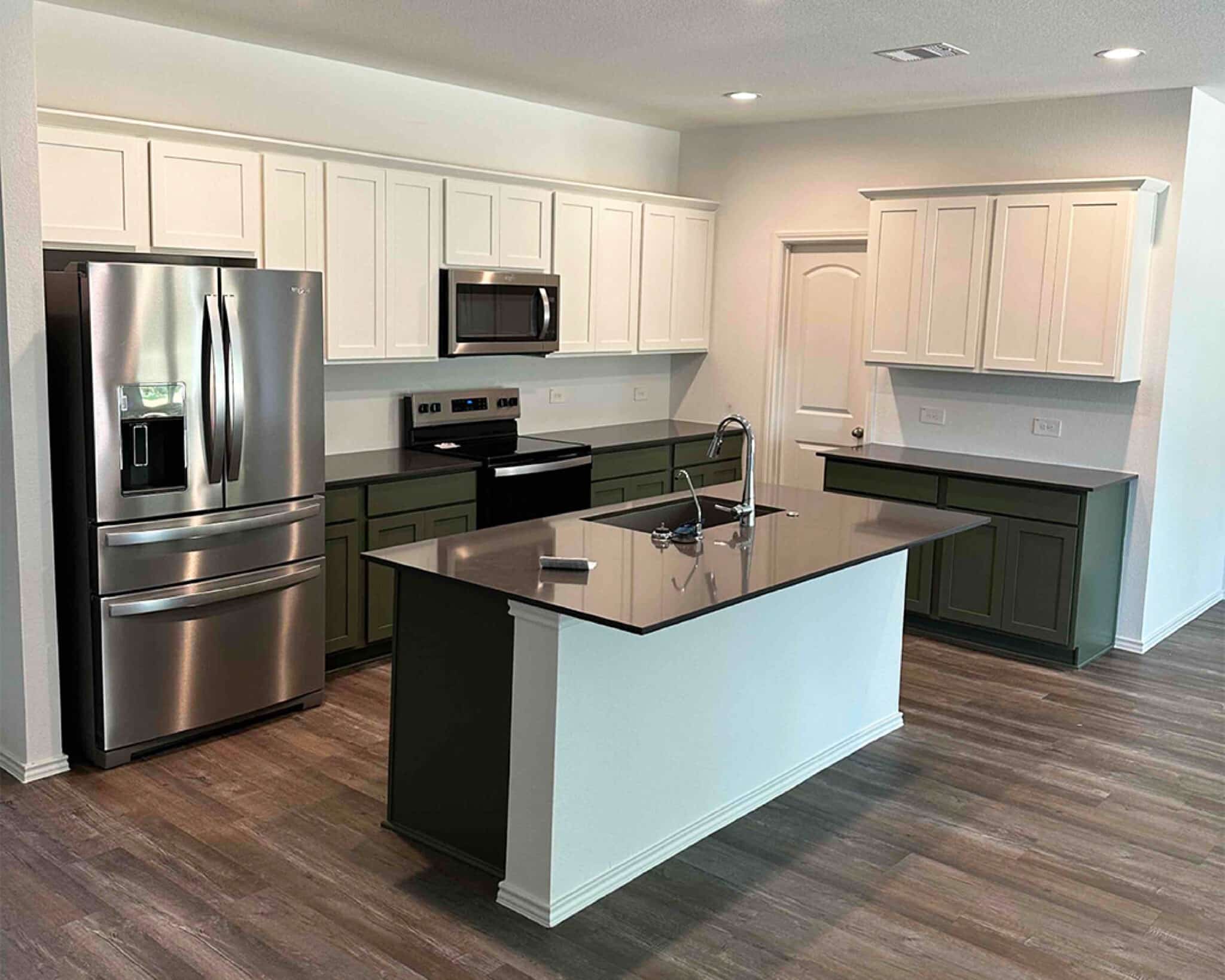 Painted kitchen cabinets