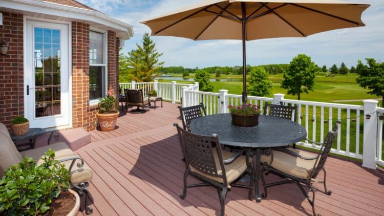 Outdoor backyard patio/deck