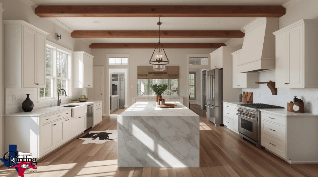 Newly Painted Kitchen In Texas Home