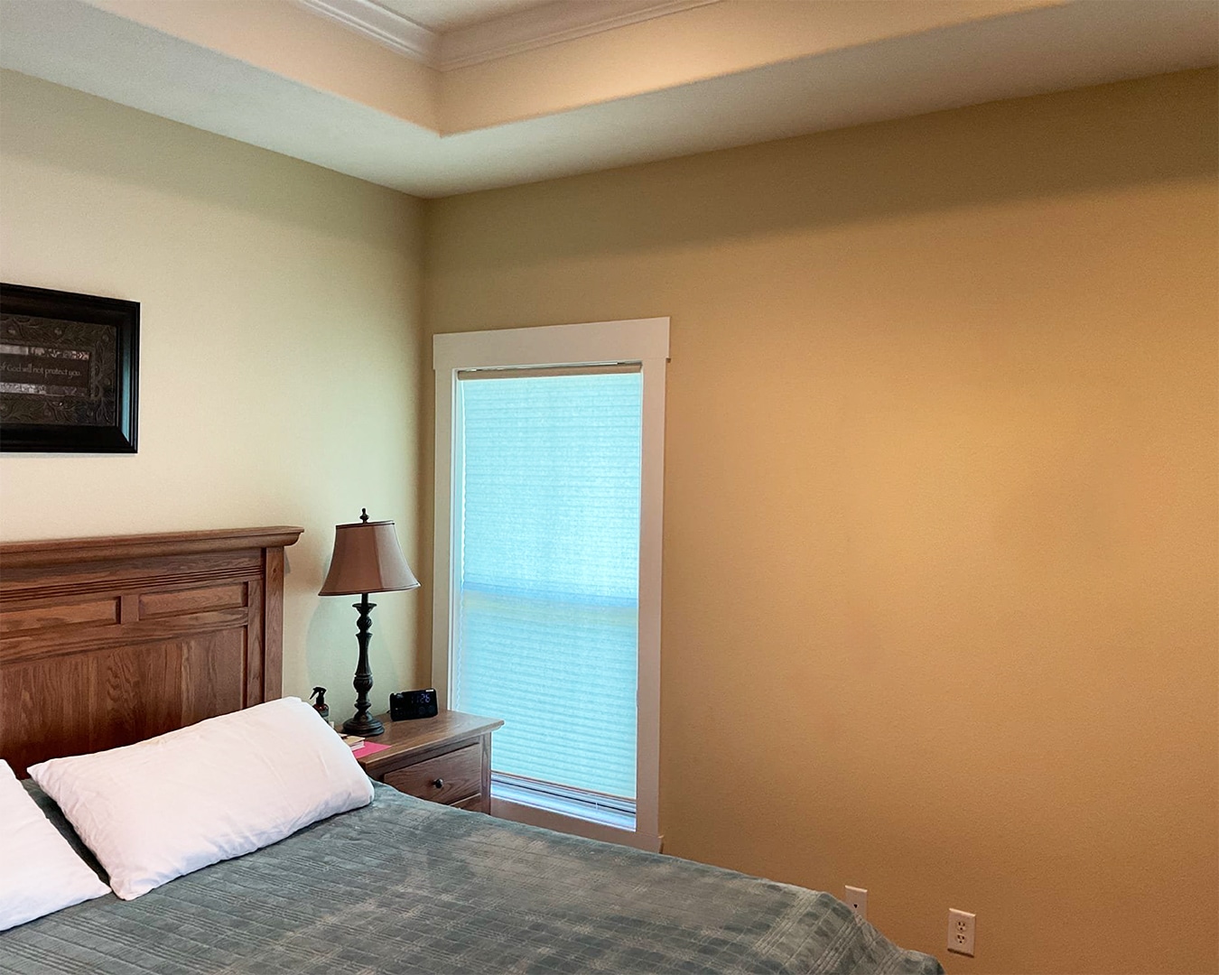 Painted interior bedroom