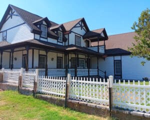 Painted exterior walls