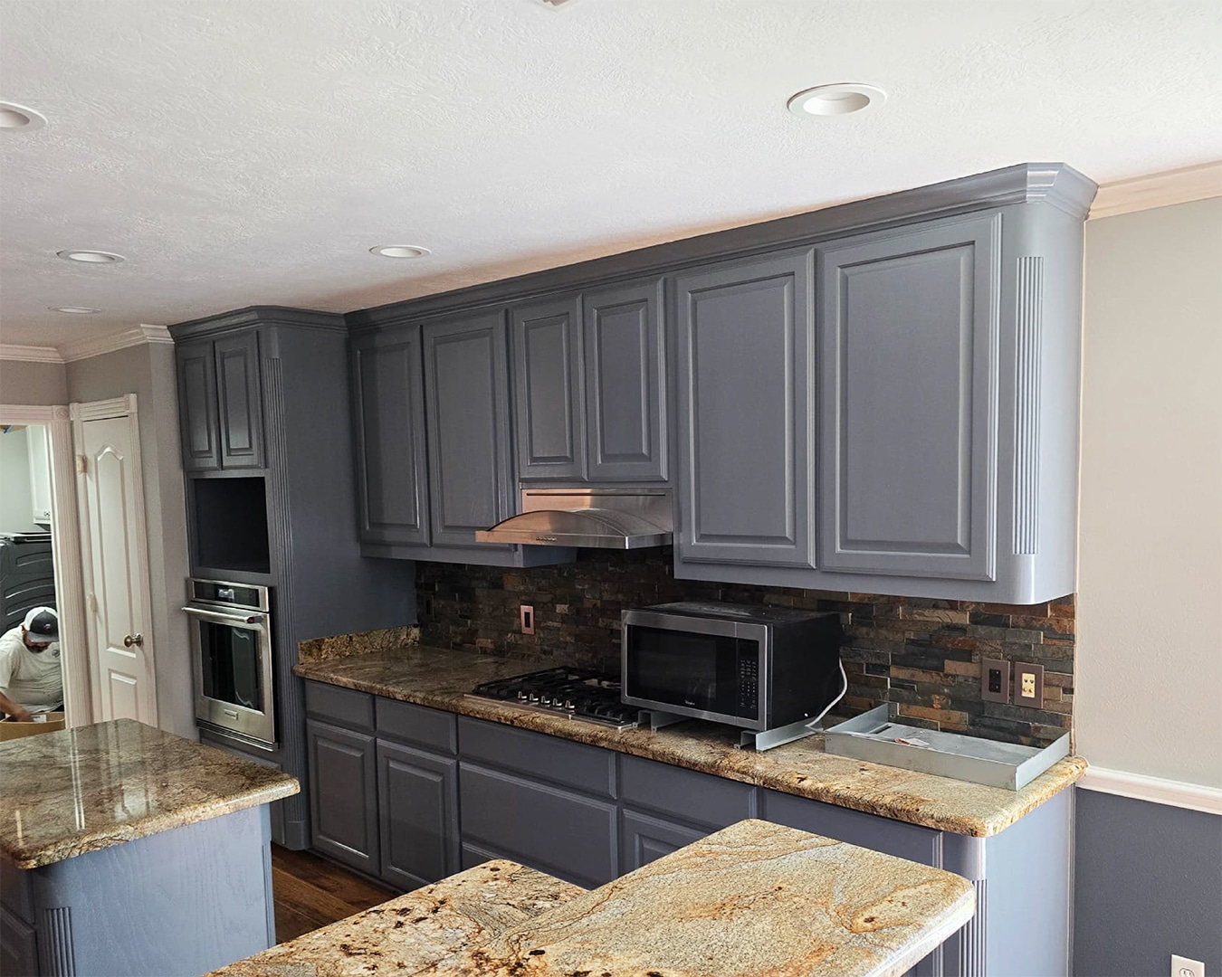 Painted kitchen cabinets